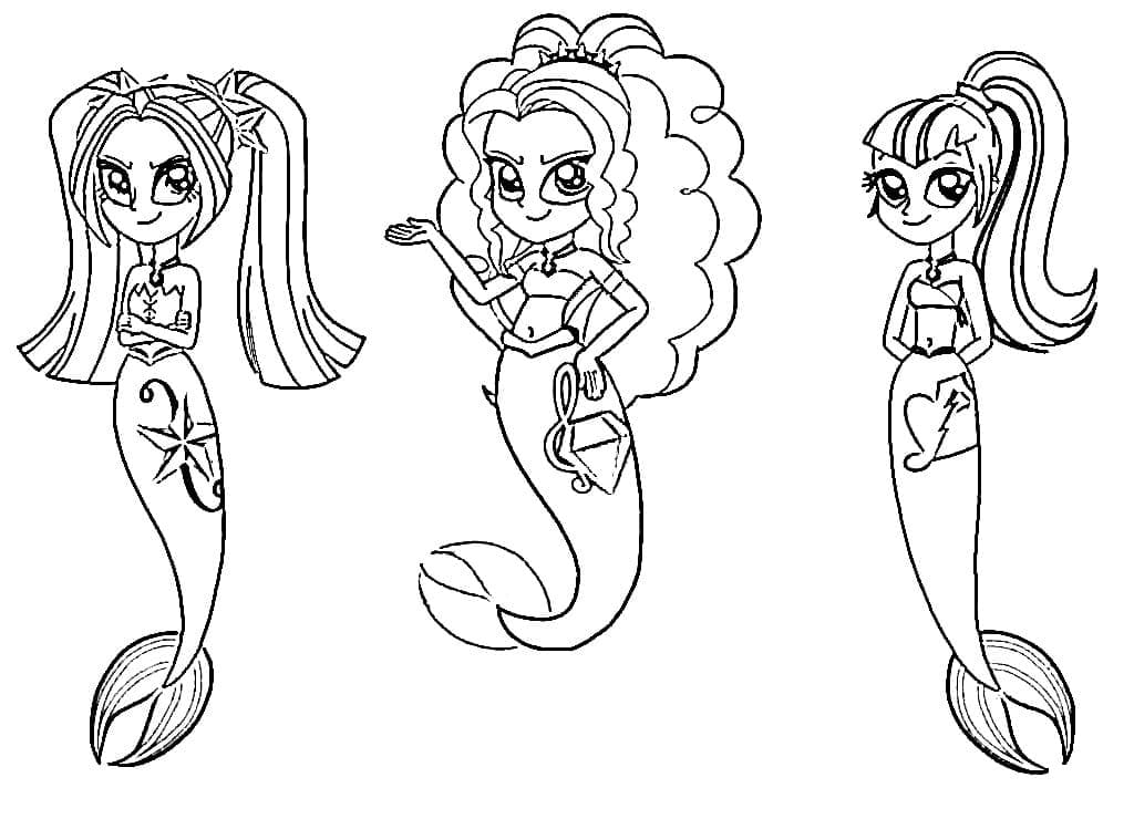 Coloriage gratuit pour enfants et adultes Equestria Girls #197781, collection Dessins animés et séries animées