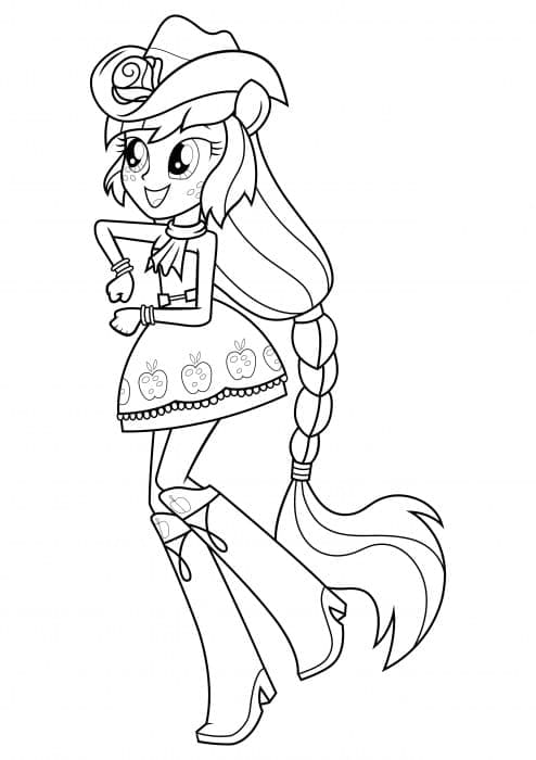 Coloriage gratuit Equestria Girls #197789 de la collection Dessins animés et séries animées à imprimer