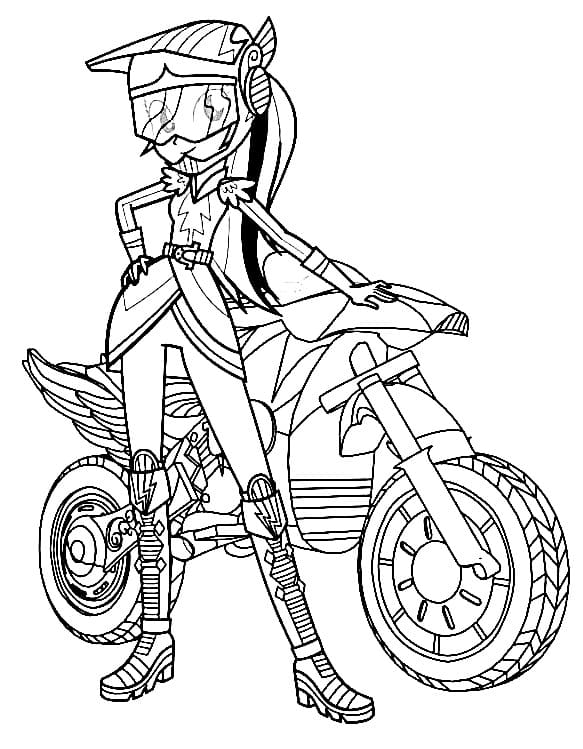 Coloriage Equestria Girls #197814 à imprimer gratuitement, extrait de la collection Dessins animés et séries animées