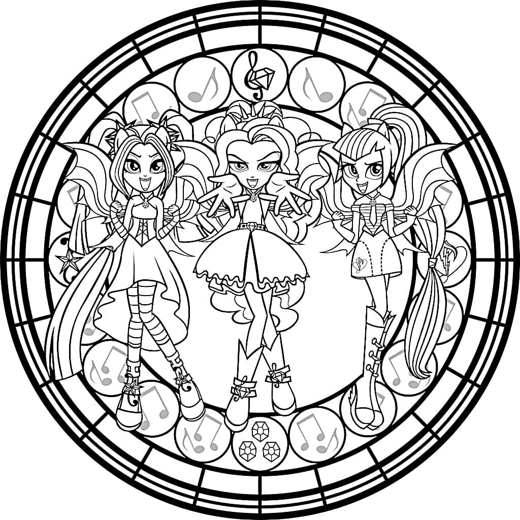 Coloriage gratuit Equestria Girls #197818 de la collection Dessins animés et séries animées à imprimer