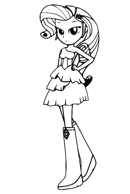 Illustration au trait Equestria Girls #197829 de la collection Dessins animés et séries animées à colorier gratuitement