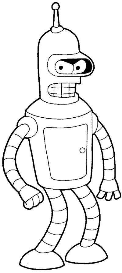 Coloriage gratuit Futurama #48392 de la collection Dessins animés et séries animées à imprimer