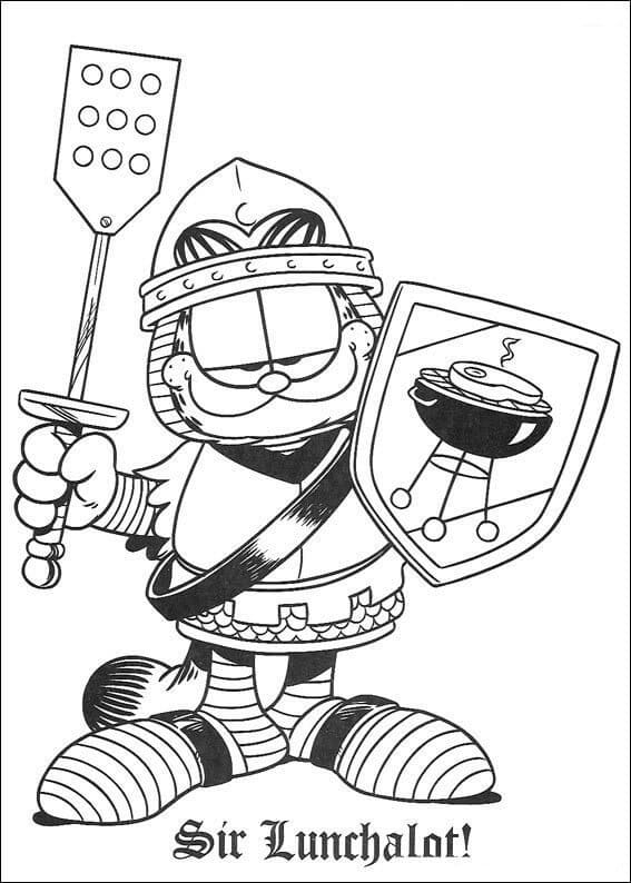 Joli coloriage Garfield #196220 de la collection Dessins animés et séries animées, prêt à imprimer pour petits et grands