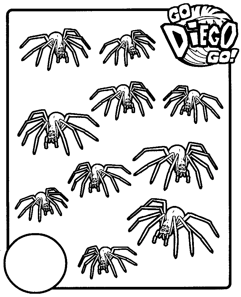 Coloriage gratuit pour enfants et adultes Go Diego! #48524, collection Dessins animés et séries animées