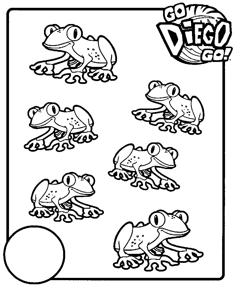 Page de coloriage Go Diego! #48532, collection Dessins animés et séries animées, à imprimer et colorier