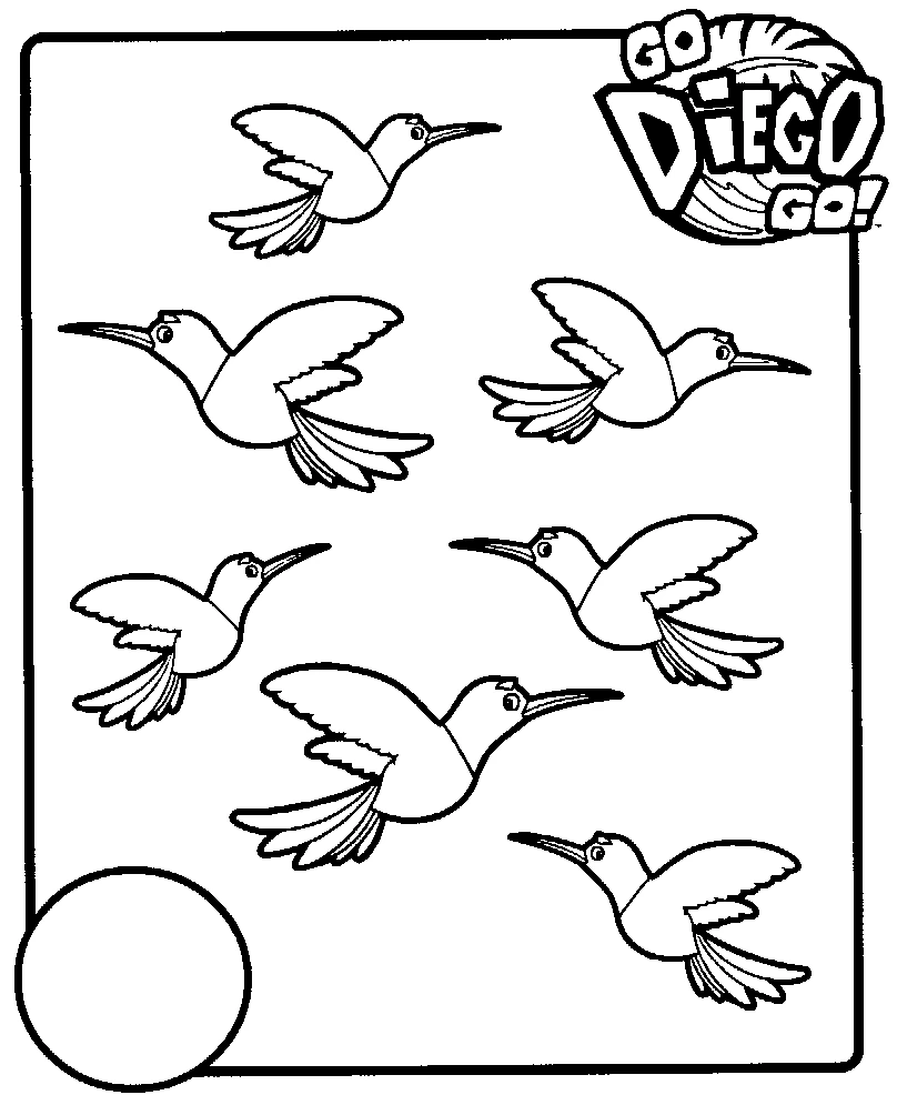 Page de coloriage Go Diego! #48538, collection Dessins animés et séries animées, à imprimer et colorier
