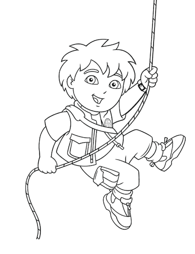 Dessin Go Diego! #48560 à colorier de la série Dessins animés et séries animées, gratuit à télécharger et imprimer
