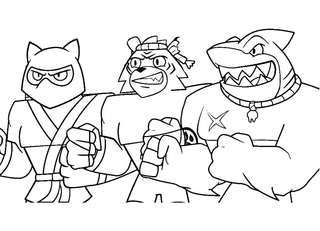 Coloriage Goo Jit Zu #187765 à imprimer gratuitement, extrait de la collection Dessins animés et séries animées