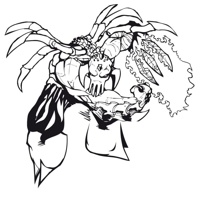 Coloriage gratuit Gormiti #210457 de la collection Dessins animés et séries animées à imprimer