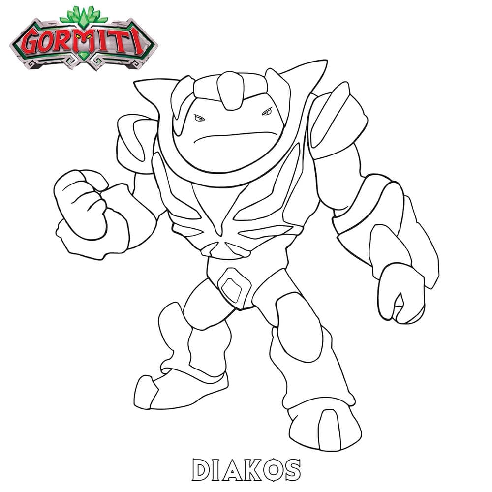 Coloriage gratuit Gormiti #210468 de la collection Dessins animés et séries animées à imprimer