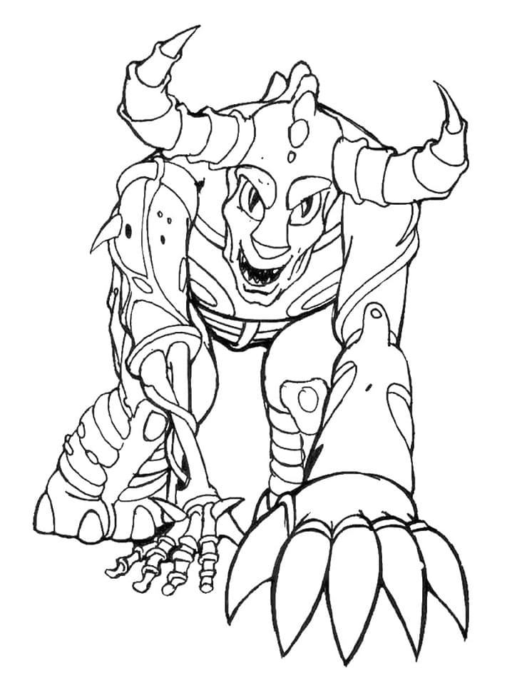 Coloriage gratuit Gormiti #210486 de la collection Dessins animés et séries animées à imprimer