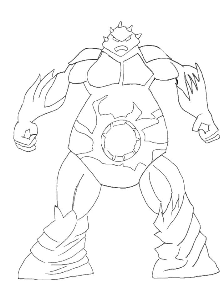 Coloriage Gormiti #210495 à imprimer gratuitement, extrait de la collection Dessins animés et séries animées