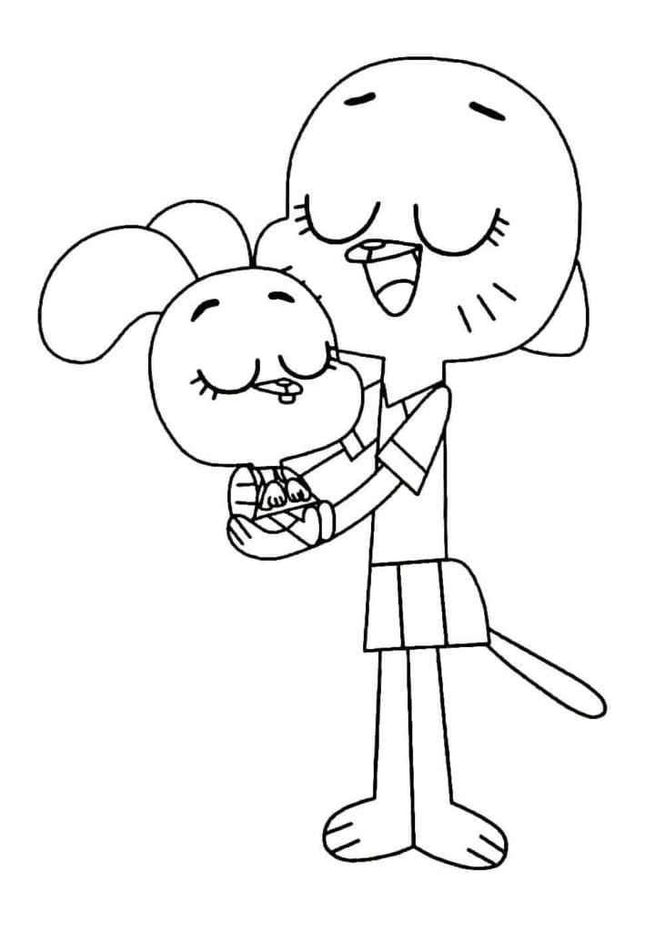 Page de coloriage Gumball #188490, collection Dessins animés et séries animées, à imprimer et colorier