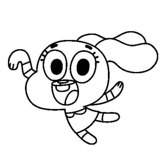 Coloriage à imprimer Gumball #188498 de la série Dessins animés et séries animées, gratuit pour enfants et adultes