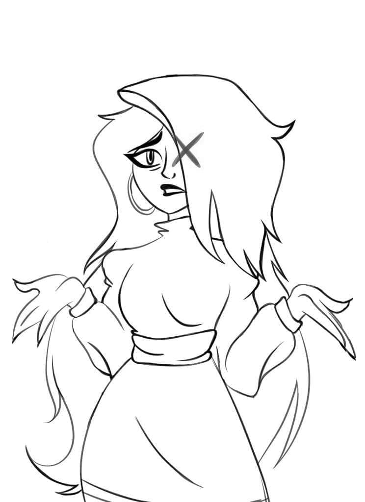 Coloriage gratuit Hazbin Hotel #213547 de la collection Dessins animés et séries animées à imprimer