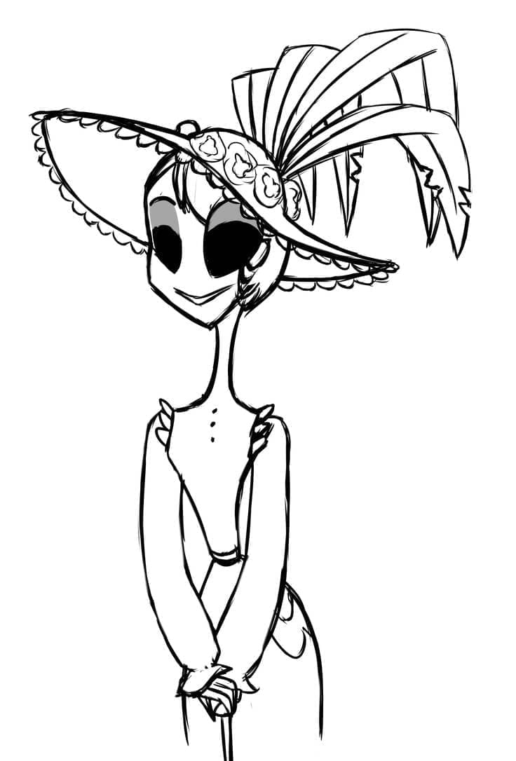 Coloriage gratuit Hazbin Hotel #213549 de la collection Dessins animés et séries animées à imprimer