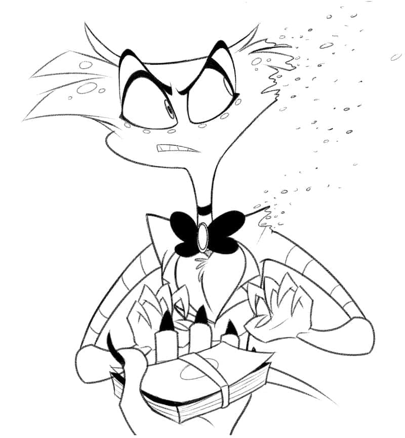 Coloriage gratuit Hazbin Hotel #213586 de la collection Dessins animés et séries animées à imprimer