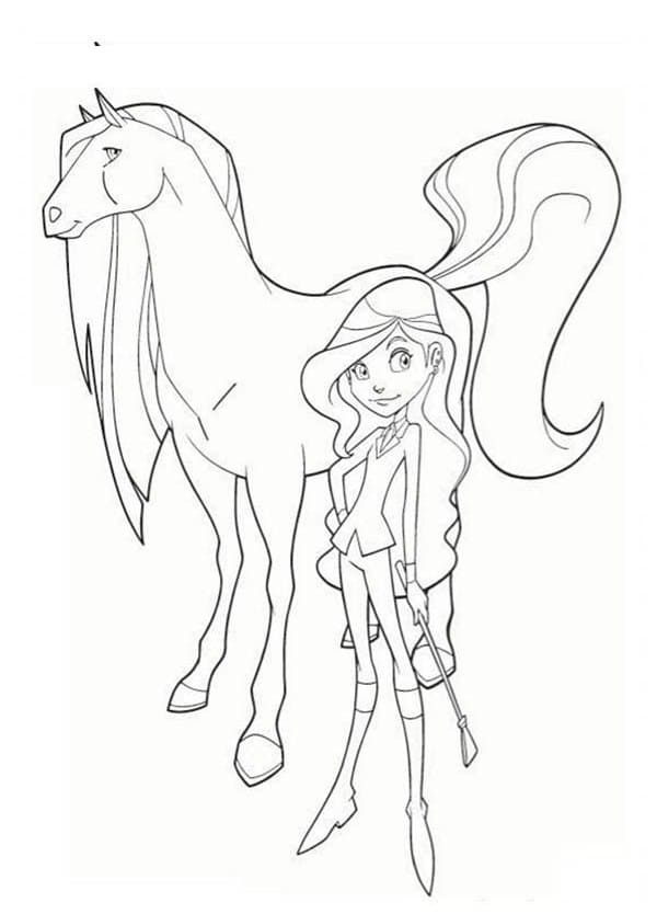 Coloriage gratuit Horseland #195935 de la collection Dessins animés et séries animées à imprimer