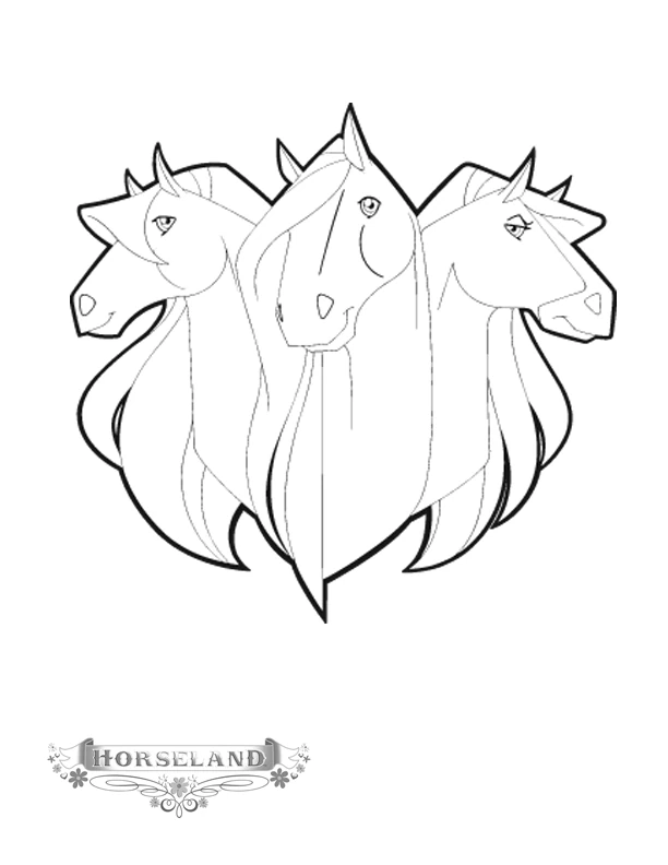 Coloriage gratuit Horseland #53841 de la collection Dessins animés et séries animées à imprimer