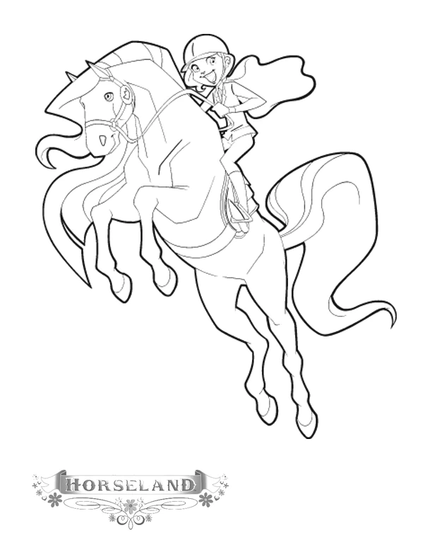 Coloriage gratuit Horseland #53842 de la collection Dessins animés et séries animées à imprimer