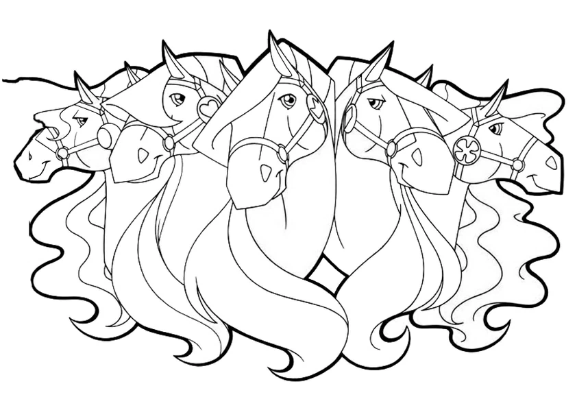 Coloriage gratuit Horseland #53867 de la collection Dessins animés et séries animées à imprimer
