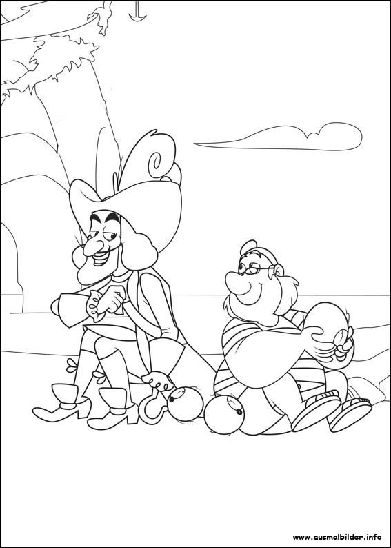 Joli coloriage Jake et les Pirates du Pays imaginaire #42421 de la collection Dessins animés et séries animées, prêt à imprimer pour petits et grands