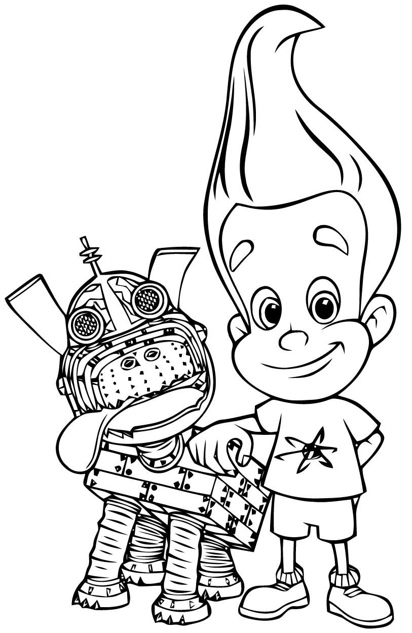 Dessin à colorier: Jimmy Neutron (Dessins animés et séries animées) #48889 - Coloriages à Imprimer Gratuits