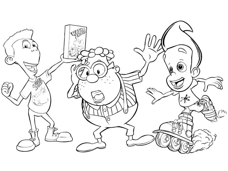 Dessin à colorier: Jimmy Neutron (Dessins animés et séries animées) #48908 - Coloriages à Imprimer Gratuits