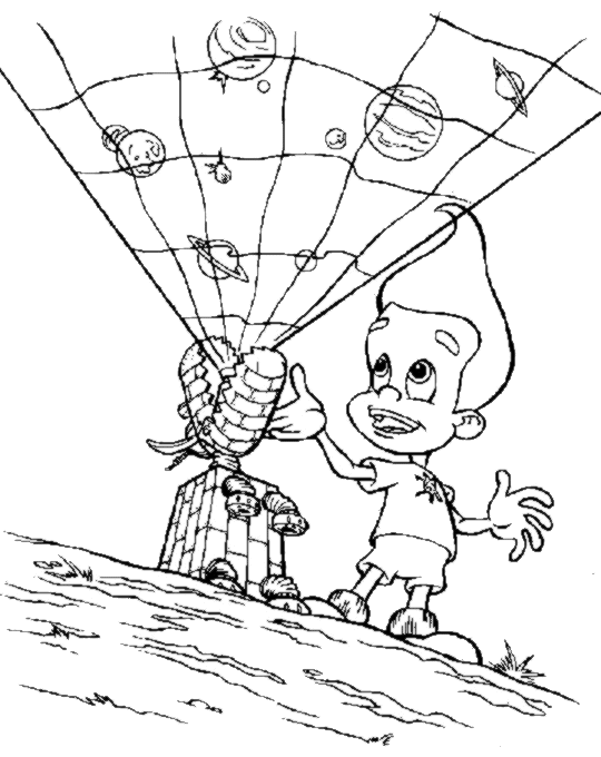 Dessin à colorier: Jimmy Neutron (Dessins animés et séries animées) #48914 - Coloriages à Imprimer Gratuits