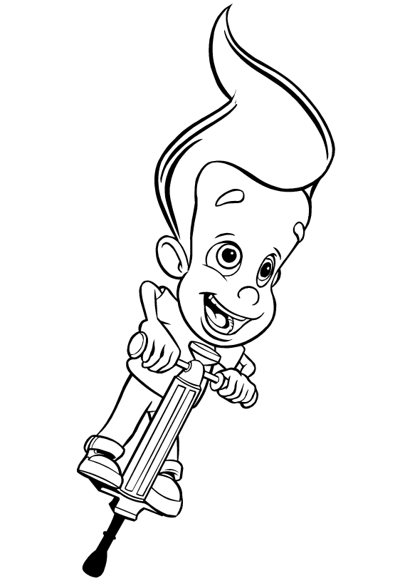 Dessin à colorier: Jimmy Neutron (Dessins animés et séries animées) #48923 - Coloriages à Imprimer Gratuits
