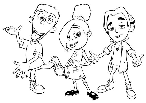 Dessin à colorier: Jimmy Neutron (Dessins animés et séries animées) #48954 - Coloriages à Imprimer Gratuits