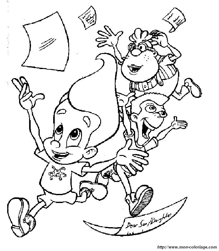 Dessin à colorier: Jimmy Neutron (Dessins animés et séries animées) #48960 - Coloriages à Imprimer Gratuits