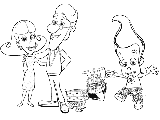 Dessin à colorier: Jimmy Neutron (Dessins animés et séries animées) #48964 - Coloriages à Imprimer Gratuits