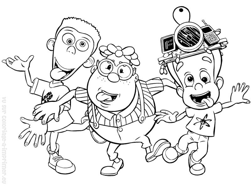 Dessin à colorier: Jimmy Neutron (Dessins animés et séries animées) #48986 - Coloriages à Imprimer Gratuits