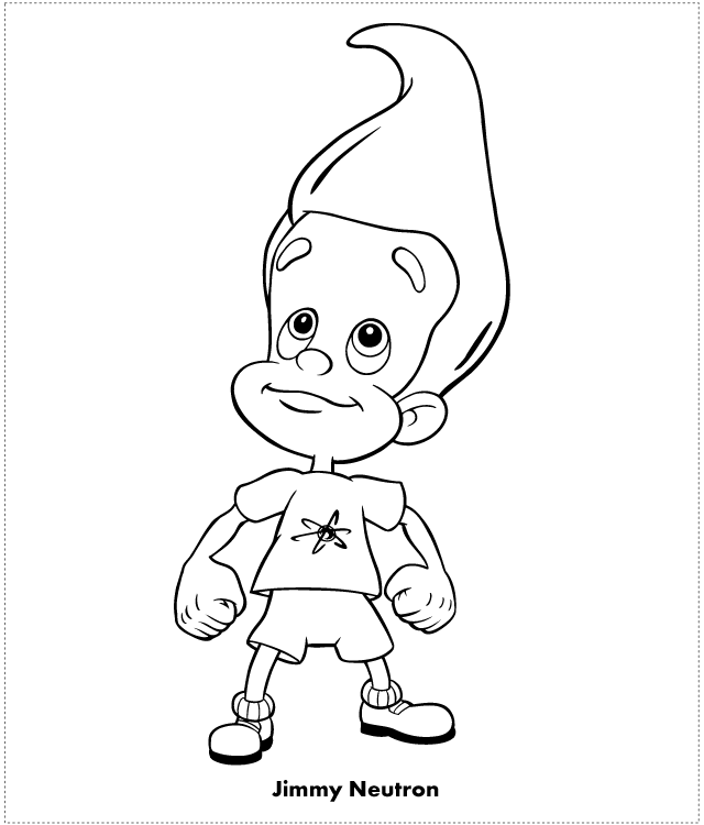Dessin à colorier: Jimmy Neutron (Dessins animés et séries animées) #49016 - Coloriages à Imprimer Gratuits