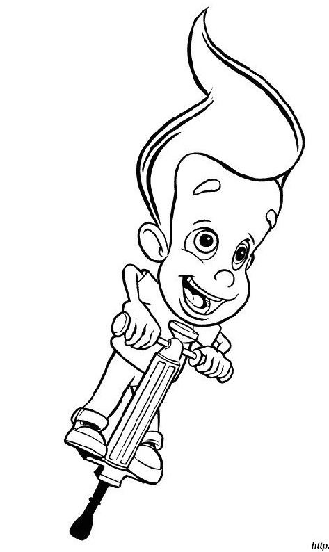 Dessin à colorier: Jimmy Neutron (Dessins animés et séries animées) #49018 - Coloriages à Imprimer Gratuits