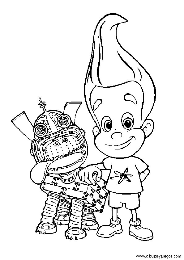 Dessin à colorier: Jimmy Neutron (Dessins animés et séries animées) #49022 - Coloriages à Imprimer Gratuits