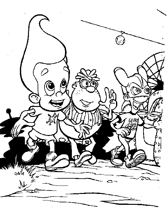 Dessin à colorier: Jimmy Neutron (Dessins animés et séries animées) #49027 - Coloriages à Imprimer Gratuits