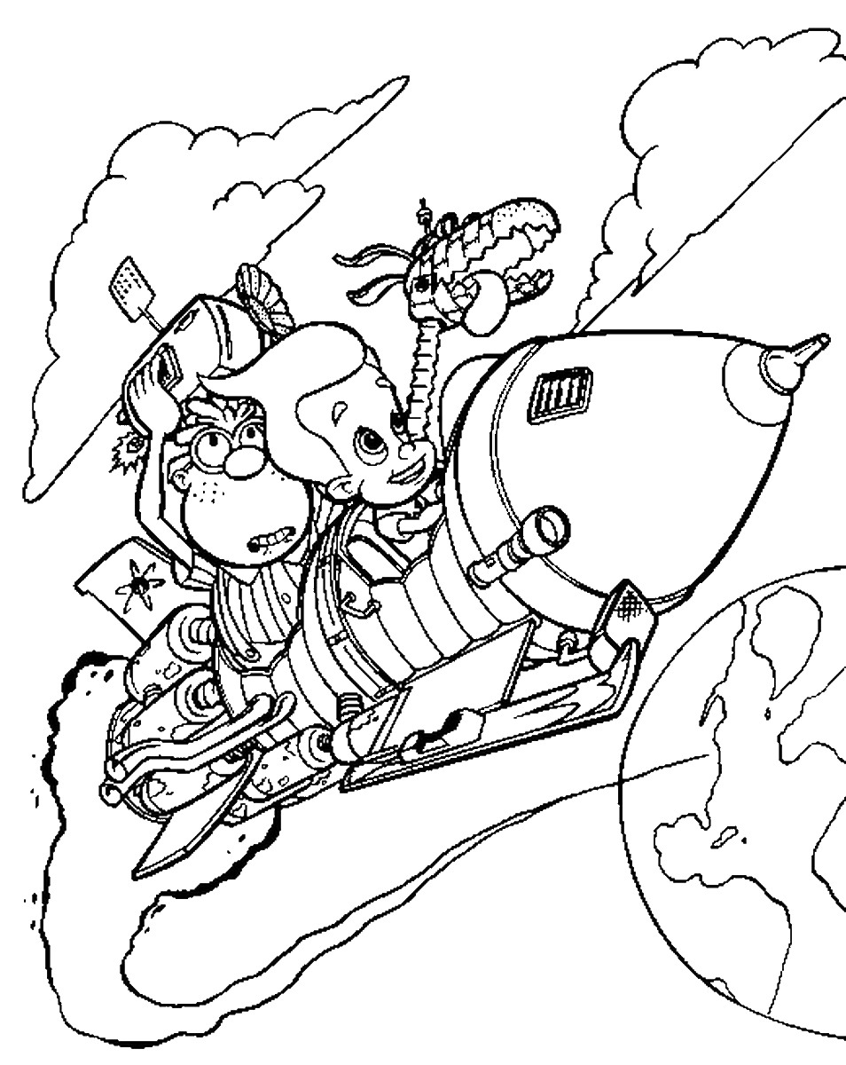 Dessin à colorier: Jimmy Neutron (Dessins animés et séries animées) #49066 - Coloriages à Imprimer Gratuits