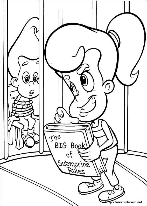 Dessin à colorier: Jimmy Neutron (Dessins animés et séries animées) #49070 - Coloriages à Imprimer Gratuits