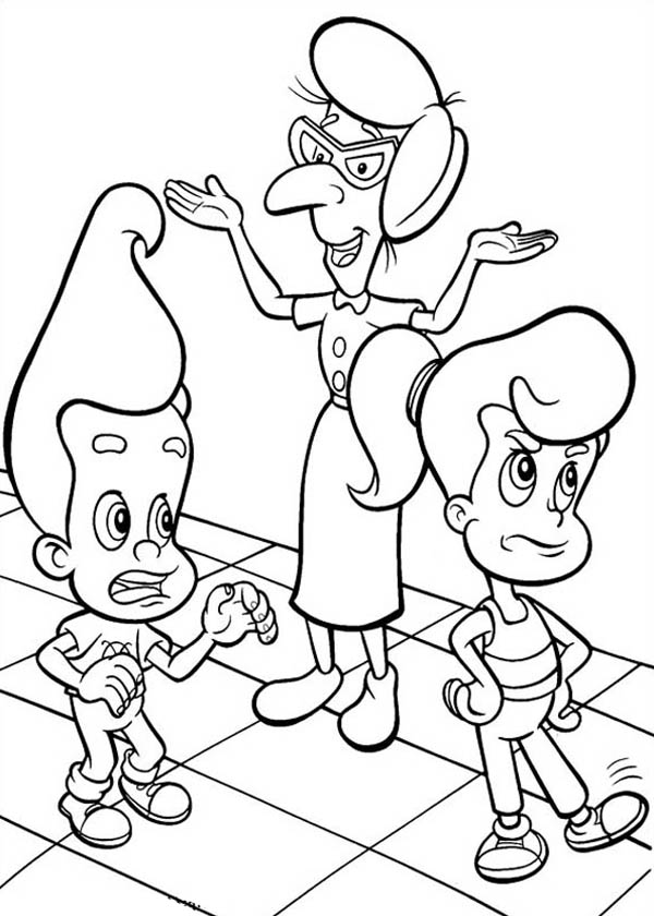 Dessin à colorier: Jimmy Neutron (Dessins animés et séries animées) #49088 - Coloriages à Imprimer Gratuits