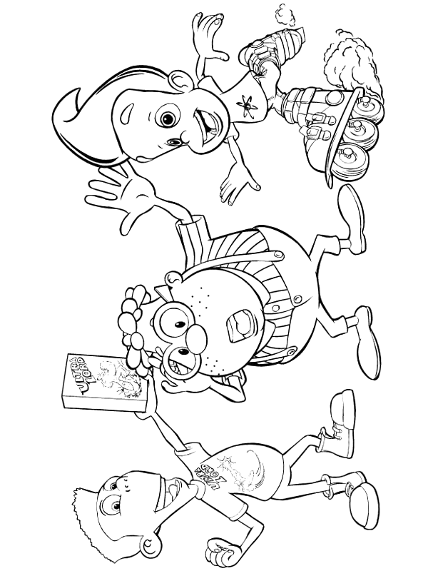 Dessin à colorier: Jimmy Neutron (Dessins animés et séries animées) #49098 - Coloriages à Imprimer Gratuits