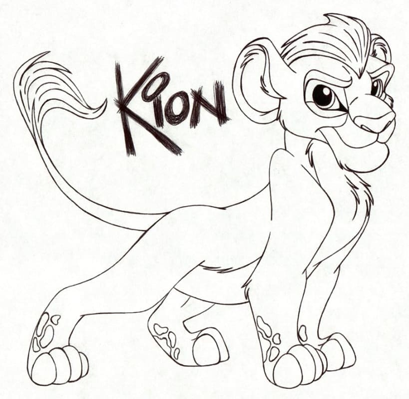 Coloriage gratuit La Garde Du Roi Lion #197278 de la collection Dessins animés et séries animées à imprimer