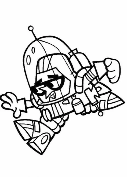 Coloriage imprimable Laboratoire de Dexter #50614 de la collection Dessins animés et séries animées à colorier aux crayons