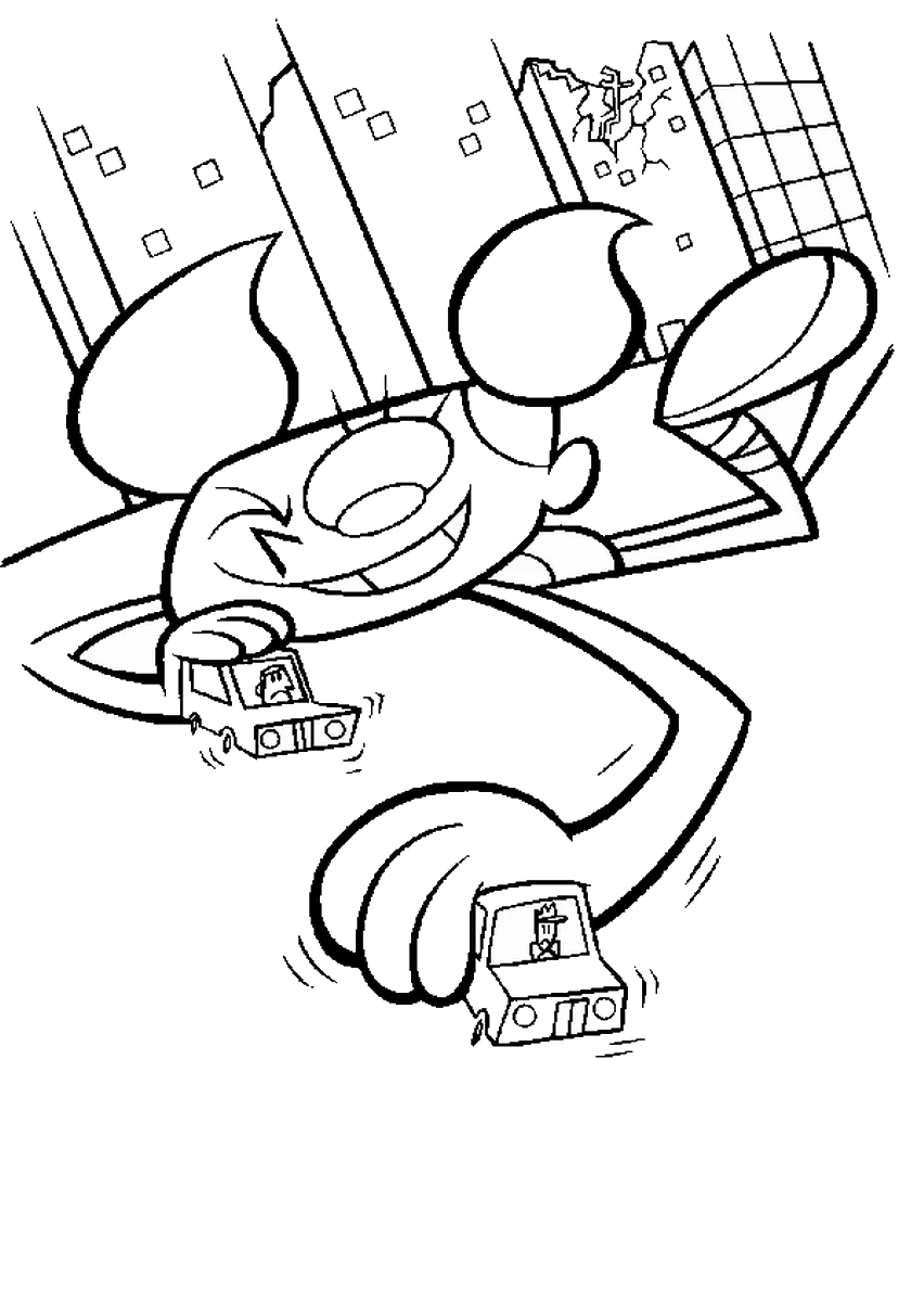 Page de coloriage Laboratoire de Dexter #50708, collection Dessins animés et séries animées, à imprimer et colorier