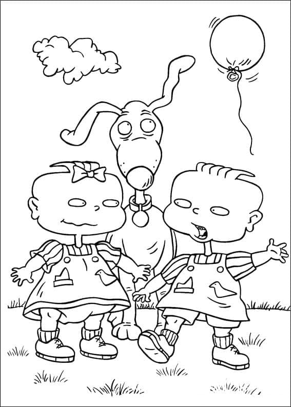 Dessin à colorier: Les Razmoket (Dessins animés et séries animées) #212878 - Coloriages à Imprimer Gratuits