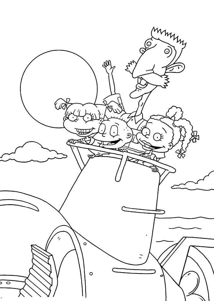 Dessin à colorier: Les Razmoket (Dessins animés et séries animées) #212880 - Coloriages à Imprimer Gratuits