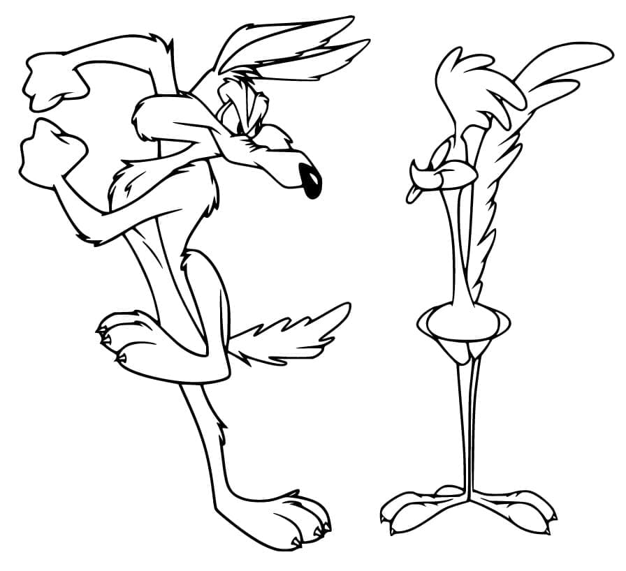 Dessin à colorier Looney Tunes #192448 issu de la collection Dessins animés et séries animées, prêt à imprimer