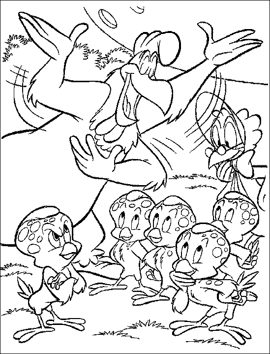 Dessin à colorier Looney Tunes #39187 issu de la collection Dessins animés et séries animées, prêt à imprimer
