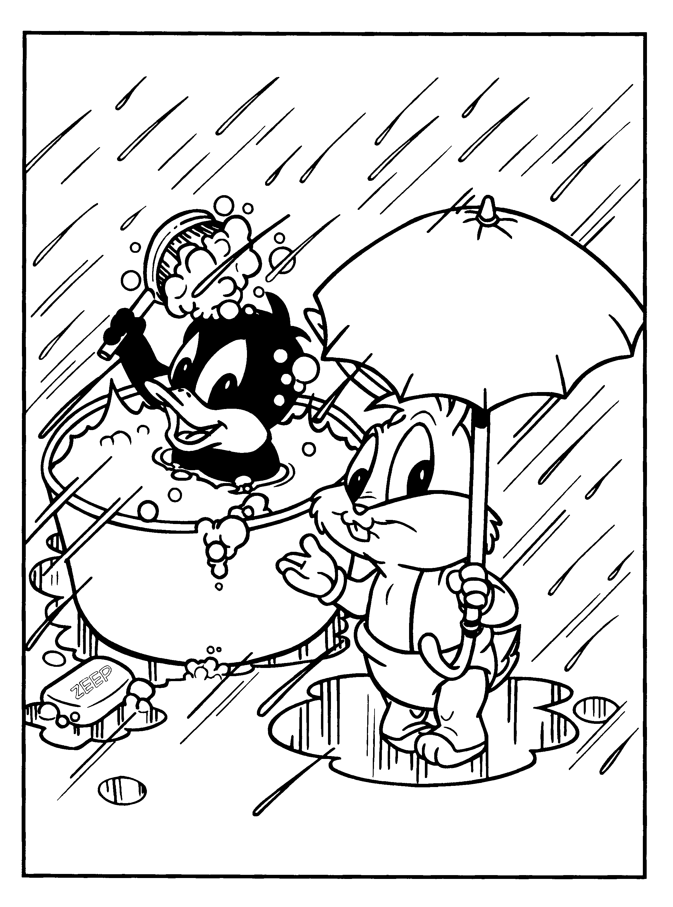 Joli coloriage Looney Tunes #39210 de la collection Dessins animés et séries animées, prêt à imprimer pour petits et grands